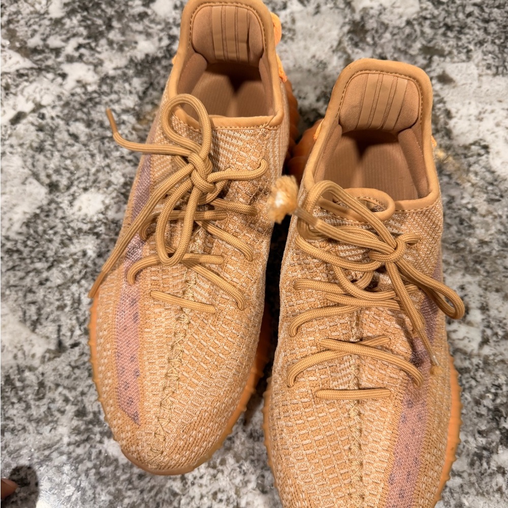 Yeezy Boost 350 V2 Orange Knit Sneakers